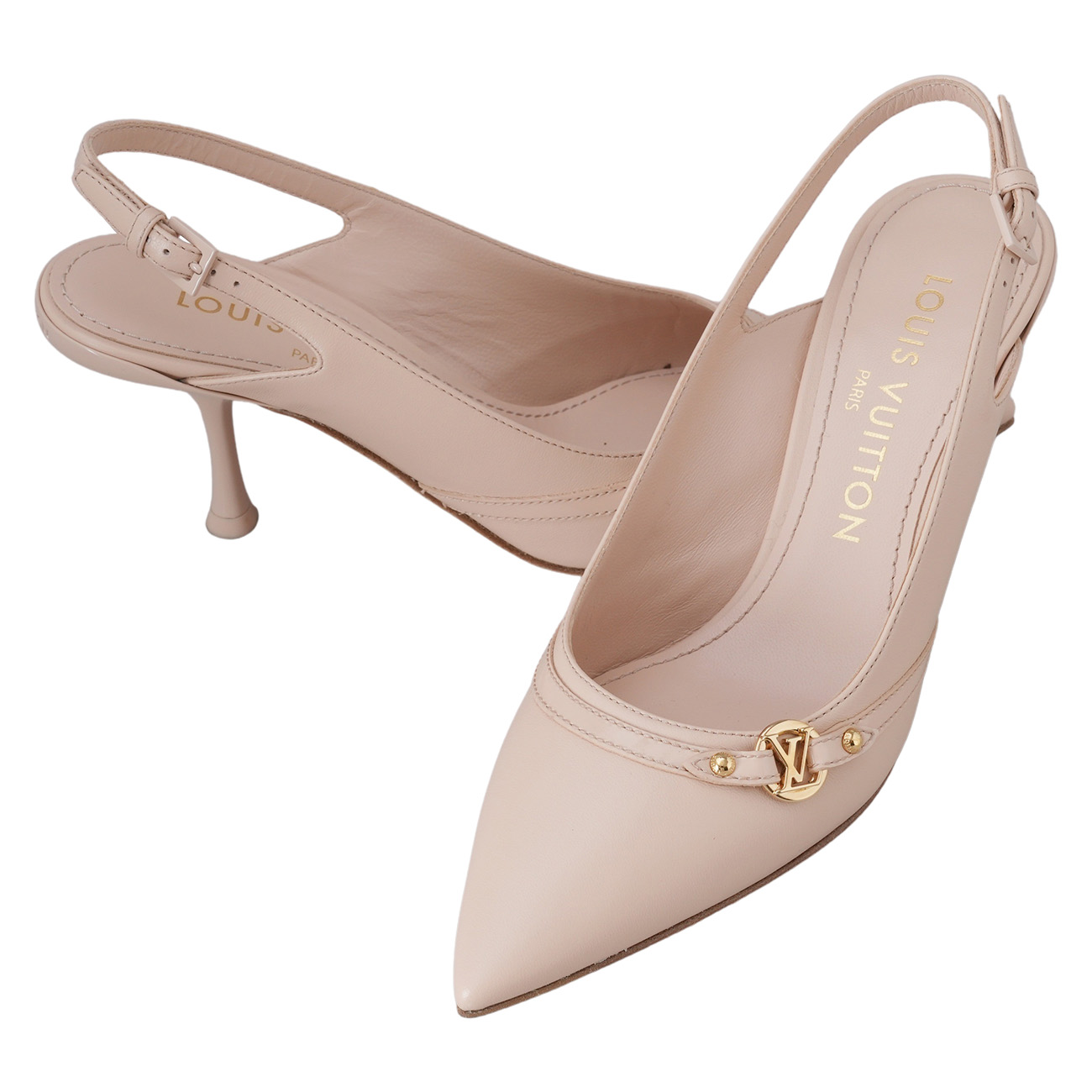 LOUIS VUITTON(USED)루이비통 1AGZQ4 6AM 슬링백 펌프스 #35.5